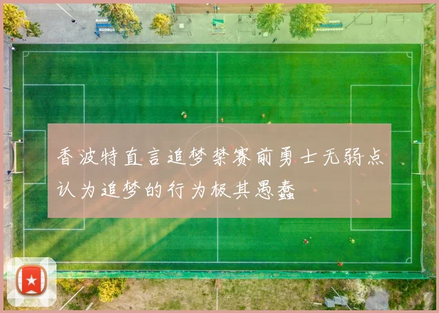 香波特直言追梦禁赛前勇士无弱点认为追梦的行为极其愚蠢
